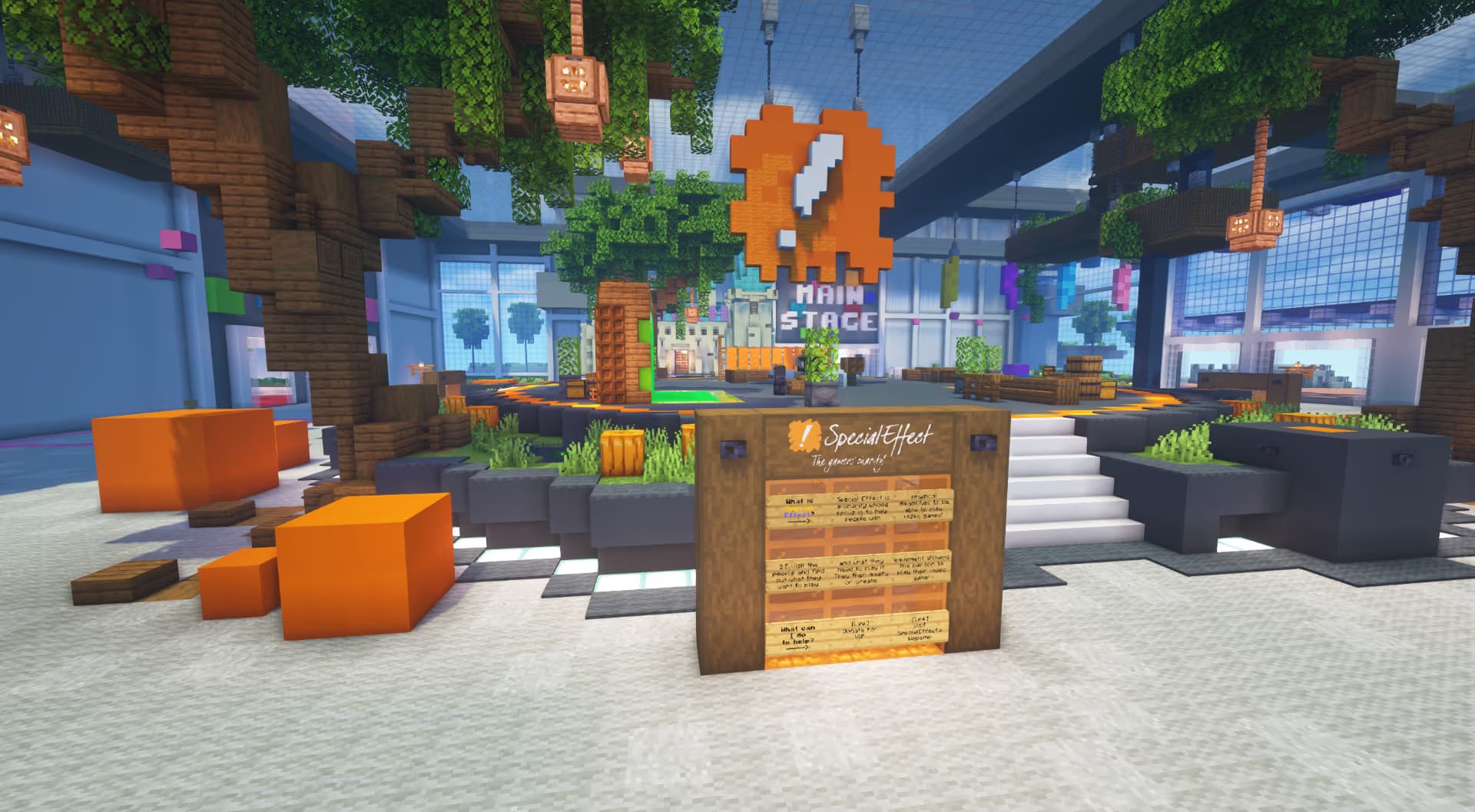 SpecialEffect booth inside the Cubed! 2021 convention center