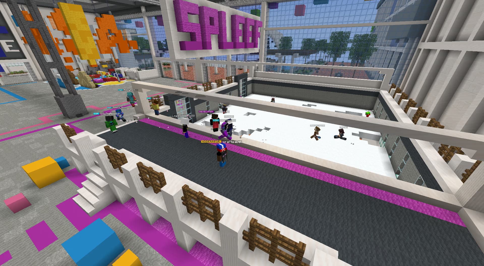 Spleef returned in 2023, allowing players to battle it out.